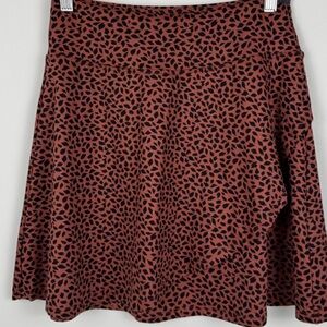 Eddie Bauer mini patterned rap skirt